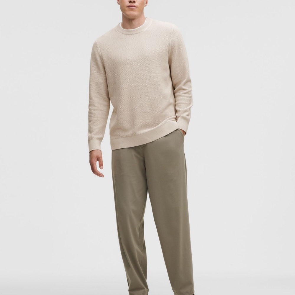 Lululemon Men's Beige Crewneck Sweater SOLD